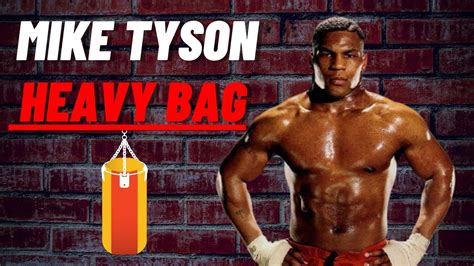 mike tyson on heavy bag